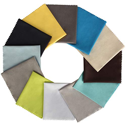 Fu Store 12 Pack Assorted Colors Microfiber Cleaning Cloths - 6" x 7" Microfi...