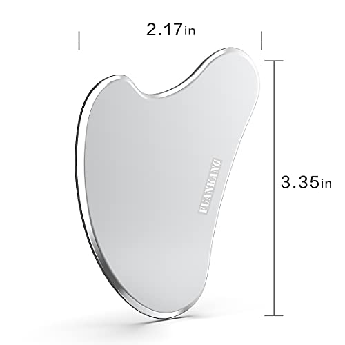 Gua Sha Facial Tools Stainless Steel Scraping Massage Tool for Face Stainless...