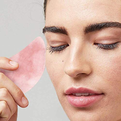 Gua Sha Facial Tools, Natural Gua Sha Scraping Massage Tool, Crystal Jade Sto...