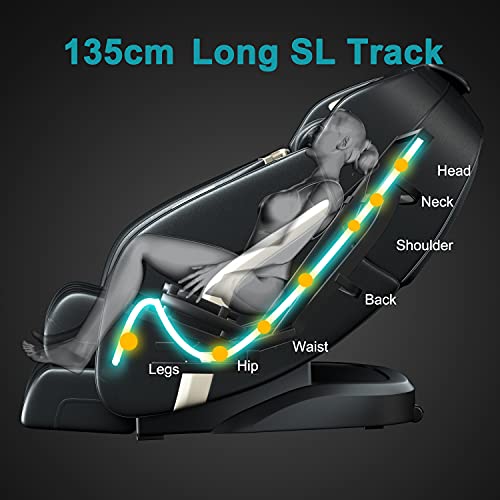 Massage Chair, Zero Gravity Shiatsu Massage Chairs Full Body and Recliner SL-...