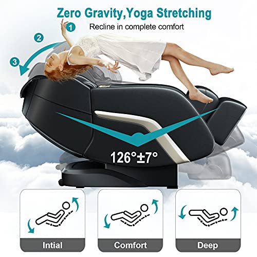 Massage Chair, Zero Gravity Shiatsu Massage Chairs Full Body and Recliner SL-...