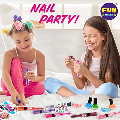 Nail Polish Pens Combo Kit, FunKidz Kids Nail Art Kit for Girls Peelable Nail...
