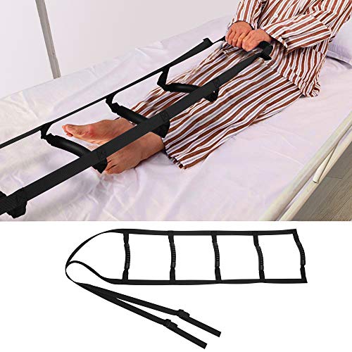 FunCee Bed Ladder Assist Strap with 5 Hand Grips, Pull Up&Sit Up Handle Rope ...