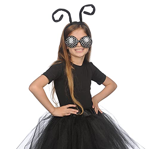 FUNCREDIBLE Bug Headband and Glasses Set | Fly Antenna Headband with Fly Sung...