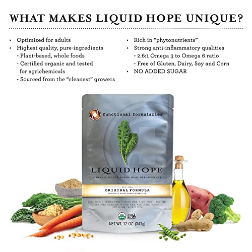 Functional Formularies Liquid Hope Organic Tube Feeding Formula and Nutrition...