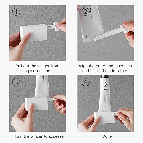 Toothpaste Squeezer Minimalist Tube Squeezer Dispenser ABS Tube Squeezers Rol...
