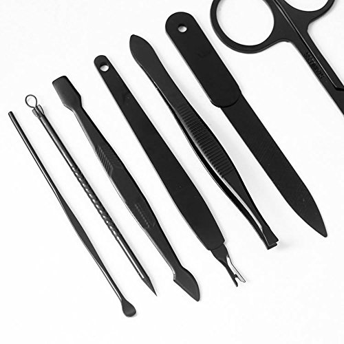 Manicure Set Nail Clipper Set -15 Piece Stainless Steel Nail Care Aids - Fing...