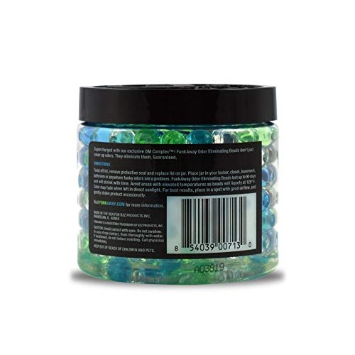 FunkAway Odor Eliminating Beads, 12 oz | Supercharged Odor Absorbing Beads fo...