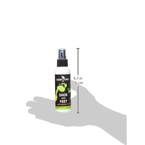 Funky Feet Foot Odor Spray - Shoe Spray Deodorizer & Odor Eliminator - No Mor...