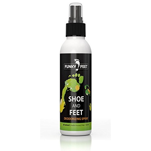 Funky Feet Foot Odor Spray - Shoe Spray Deodorizer & Odor Eliminator - No Mor...