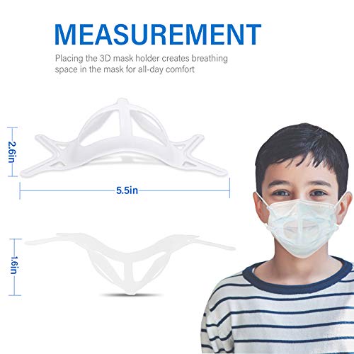 FunnyDay 10 Pcs Kids 3D Mask Bracket Silicone Insert Keep Cool Protector Stan...