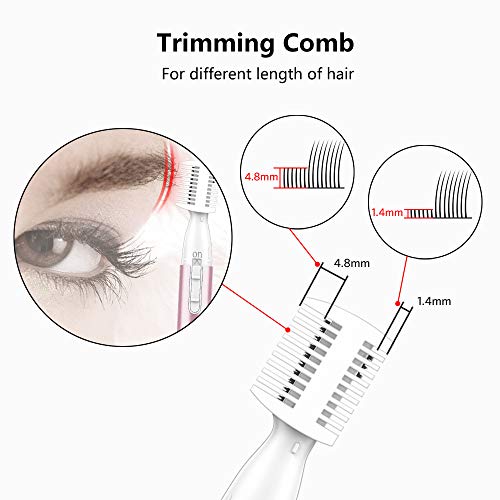 Upgraded Eyebrow Trimmer, Funstant Precision Electric Eyebrow Razor for Women...