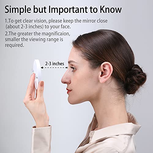 Magnifying Mirror and Tweezers Kit, Funtopia 10X & 20X Magnifying Makeup Mirr...