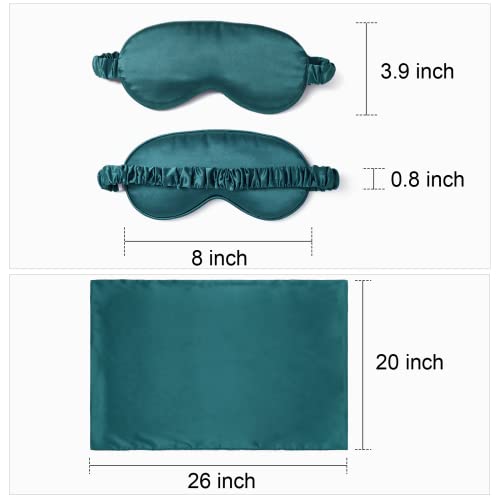 Funwheat Eye Mask for Sleeping Silk Sleep Mask Blindfold with Adjustable Stra...