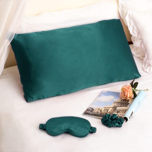 Funwheat Eye Mask for Sleeping Silk Sleep Mask Blindfold with Adjustable Stra...