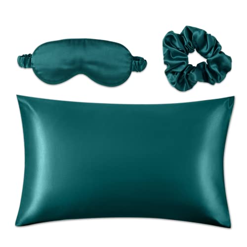 Funwheat Eye Mask for Sleeping Silk Sleep Mask Blindfold with Adjustable Stra...