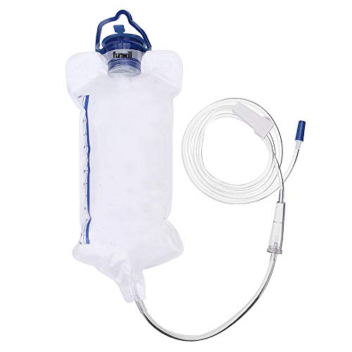 Funwill Reusable Enema Bag Kit for Colon Cleansing Internal Cleansing with Si...