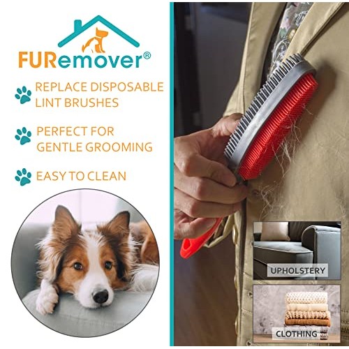 FURemover Duo, 2-Sided Lint Brush, Dog Multi-Brush, Lint Brush for Couch and ...