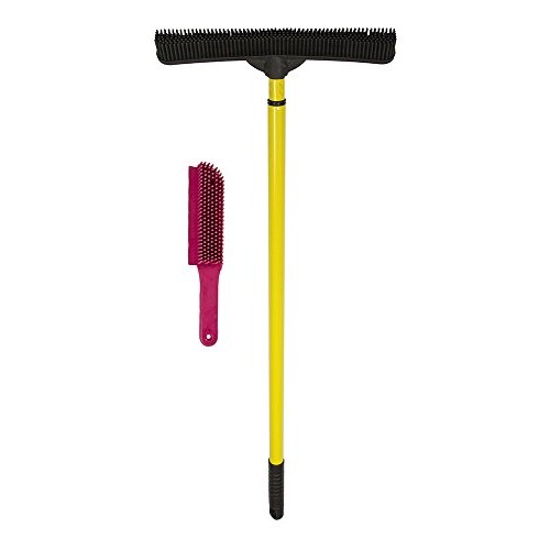 FURemover Pet Hair Removal Broom and Lint Brush Combo with Squeegee and Teles...