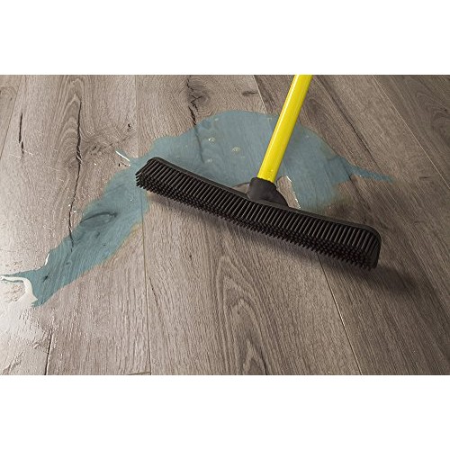 FURemover Pet Hair Remover Carpet Rake - Rubber Broom for Pet Hair Removal To...