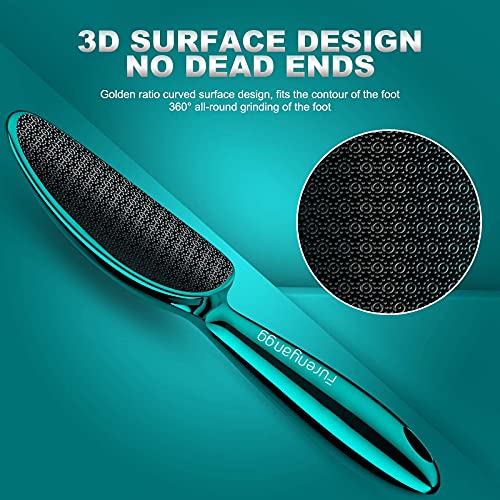 Furenyangg 3D Foot File,Foot Scrubber,Callus Remover for Feet,Curved Nano Gla...