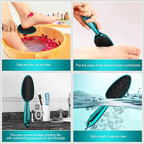 Furenyangg 3D Foot File,Foot Scrubber,Callus Remover for Feet,Curved Nano Gla...