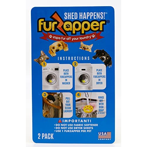 FurZapper Double Pack Pet Hair Remover for Your Laundry
