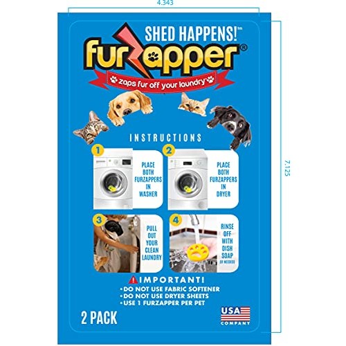 FurZapper Double Pack Pet Hair Remover for Your Laundry