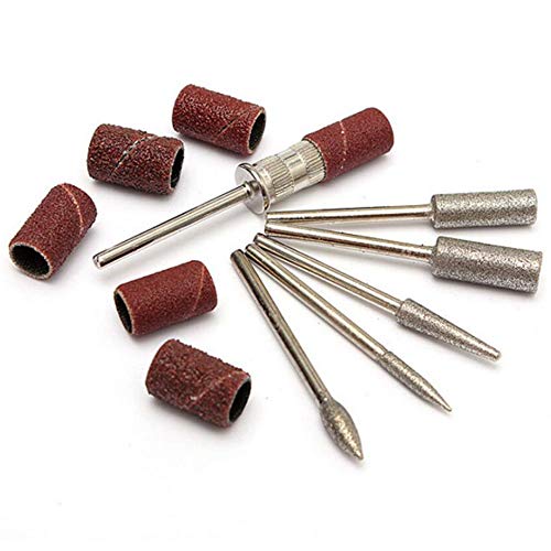 Set of 2, Nail Drill Bits Set, Futu 3/32''(2.35mm) Professional Efile Nail Bi...