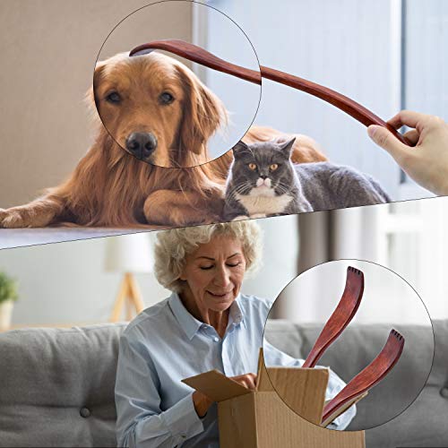 Oversize Curved Wooden Back Scratchers for Adults Men Women Extendable, 17" L...