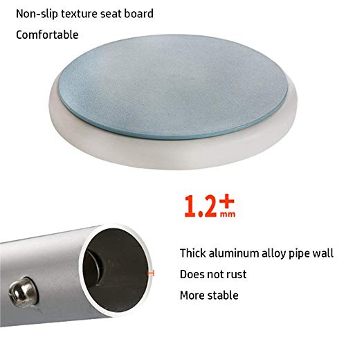 FXLYMR Shower Seat 360 Degree Rotating Bath/Shower Chair Height Adjustable Sw...