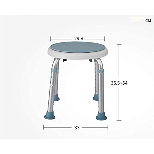 FXLYMR Shower Seat 360 Degree Rotating Bath/Shower Chair Height Adjustable Sw...