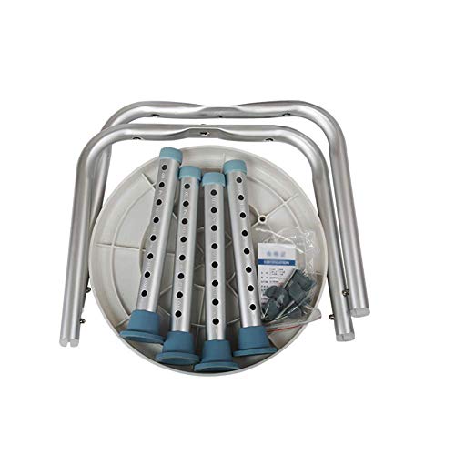 FXLYMR Shower Seat 360 Degree Rotating Bath/Shower Chair Height Adjustable Sw...