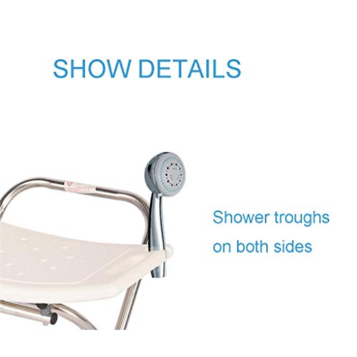 FXLYMR Shower Seat Bath Stools Adjustable Shower Chair Seat Bench, with Anti-...