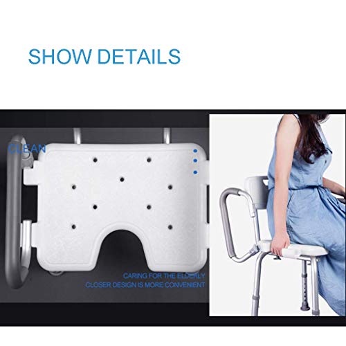 FXLYMR Shower Seat Bath Stools Adjustable Showering Stool Seat Bench Shower C...