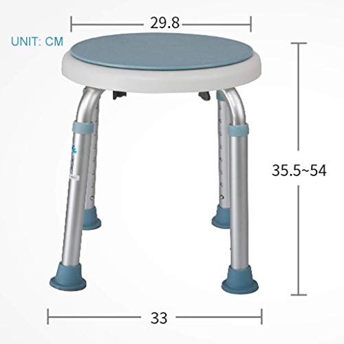 FXLYMR Shower Seat Bath Stools Tool - Free Assembly Adjustable Swivel Shower ...