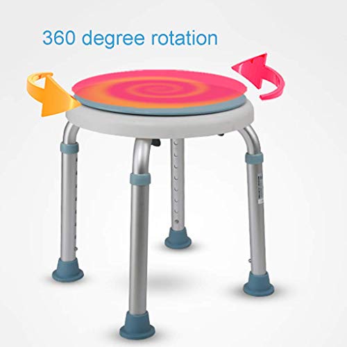 FXLYMR Shower Seat Bath Stools Tool - Free Assembly Adjustable Swivel Shower ...