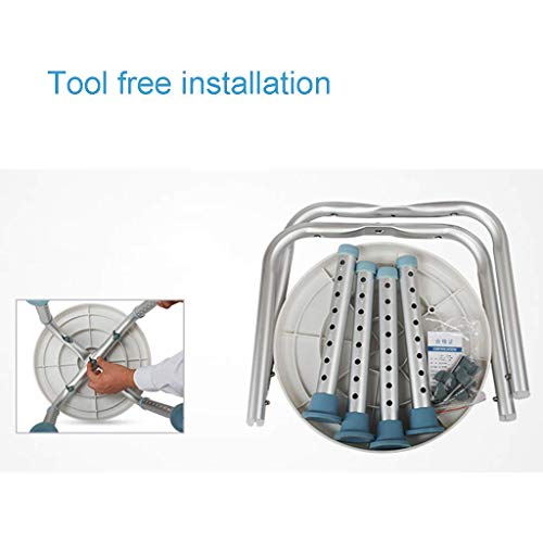 FXLYMR Shower Seat Bath Stools Tool - Free Assembly Adjustable Swivel Shower ...