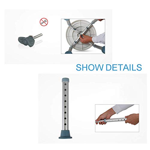 FXLYMR Shower Seat Bath Stools Tool - Free Assembly Adjustable Swivel Shower ...