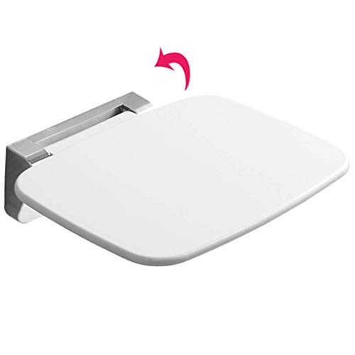 FXLYMR Shower Seat Health Smart Wall Mount Fold Away Bath Seat Bench Shower C...