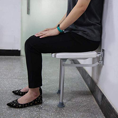 FXLYMR Shower Seat Modern Bathroom Shower Stool Wall Mounted Folding Bathing ...
