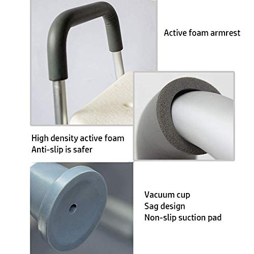 FXLYMR Shower Seat Shower Bench with Arms - Shower Chair Bath Bench Stool Adj...