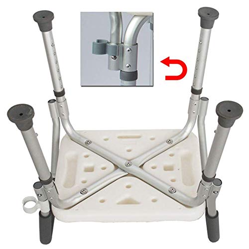 FXLYMR Shower Seat Shower Bench with Arms - Shower Chair Bath Bench Stool Adj...