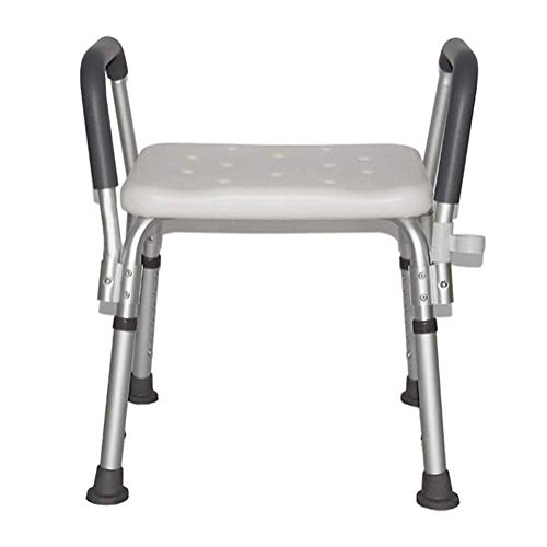 FXLYMR Shower Seat Shower Bench with Arms - Shower Chair Bath Bench Stool Adj...