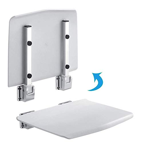 FXLYMR Shower Seat Wall Mount Bath Shower Bench, Bathroom Folding Stool, Spac...