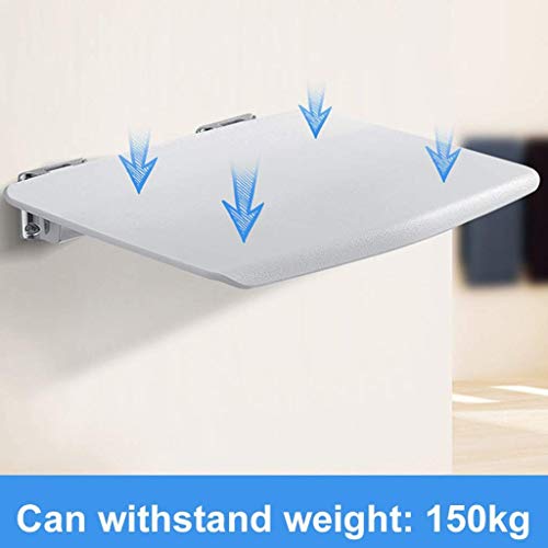 FXLYMR Shower Seat Wall Mount Bath Shower Bench, Bathroom Folding Stool, Spac...