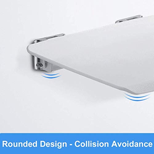 FXLYMR Shower Seat Wall Mount Bath Shower Bench, Bathroom Folding Stool, Spac...