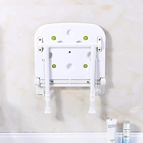 FXLYMR Shower Seat Wall Mount Fold Away Bath Chair Shower Seat Bench with Adj...