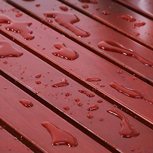 FXLYMR Shower Seat Wood Folding Shower Chair Wall Mount Bathroom Folding Show...