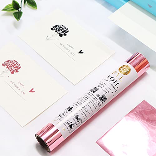 FYL Foil Toner Foil - Transfer Sheets - Gold,Rose Gold,Orange,Fuchsia,Pink, 7...